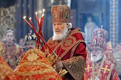 Патриарх Кирилл совершил литию по невинно убиенным в Красногорске