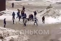 В Москве строители устроили массовую драку и попали на видео