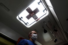 В Пятигорске автобус с детьми столкнулся с пожарной машиной